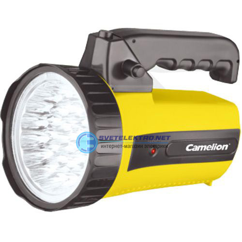 Фонарь 35led 29315 аккум 220в желт 6в 4а ч пласт короб camelion 10469