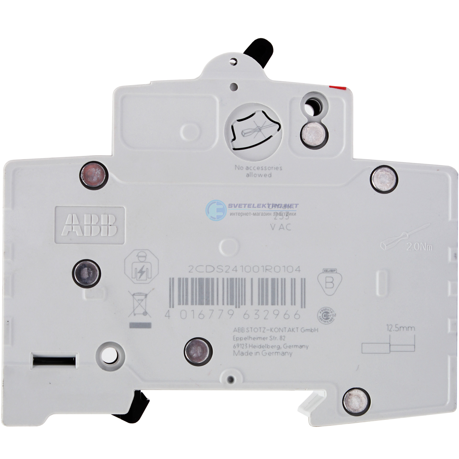 Выключатель автоматический однополюсный 10А С SH201L 4.5кА ...