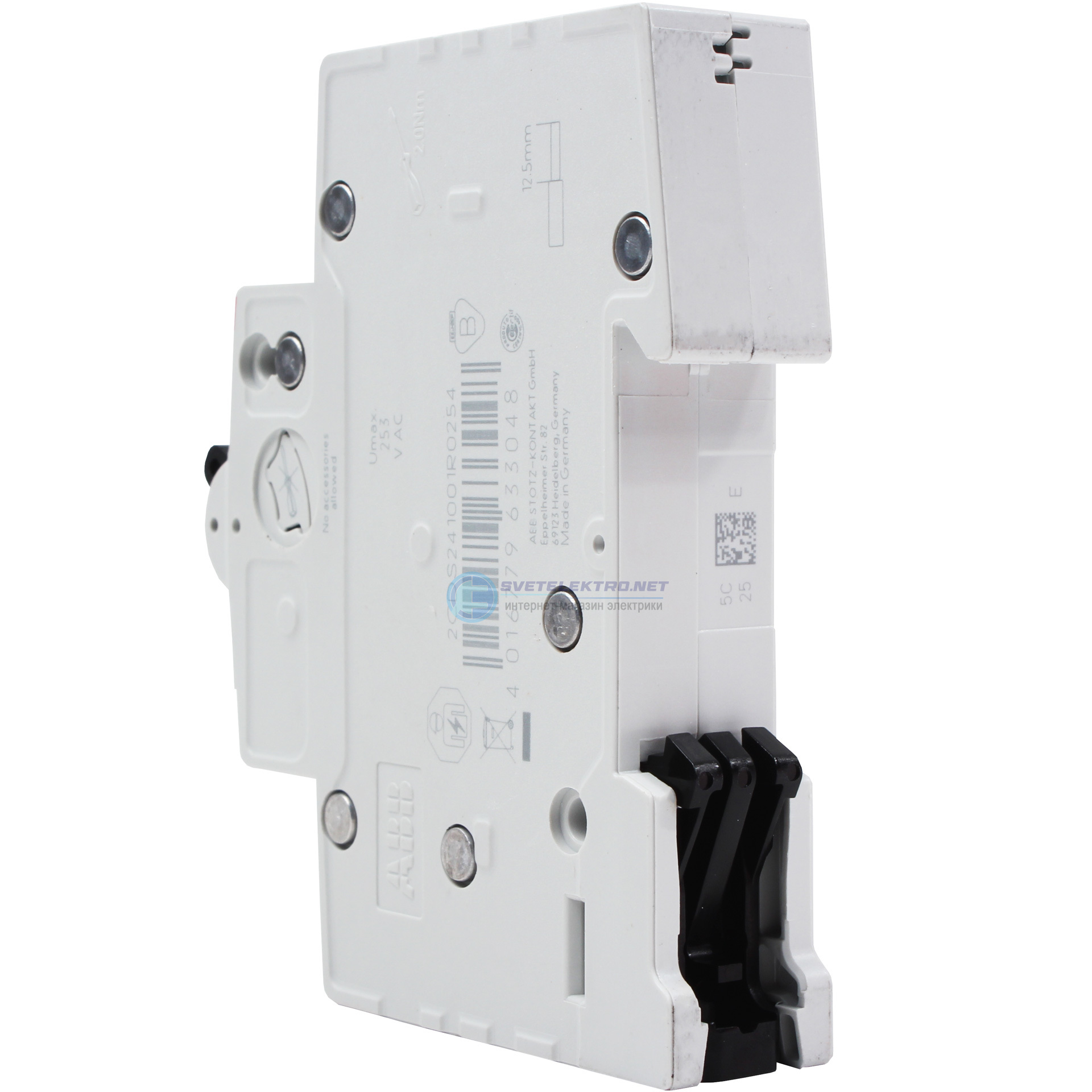 Выключатель автоматический однополюсный 10А С SH201L 4.5кА ...